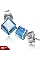 SALE - Auskarai su pusbrangiu akmeniu